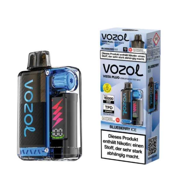 Vozol | Vista Plug 15K (TPD) | BLUEBERRY ICE | 20mg Nikotin