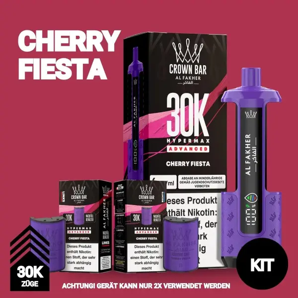 Al Fakher | Hypermax 30K Kit | Cherry Fiesta