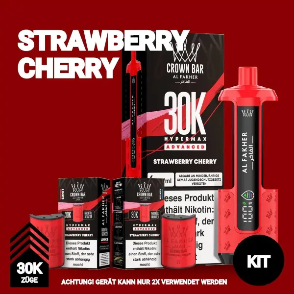 Al Fakher | Hypermax 30K Kit | Strawberry Cherry