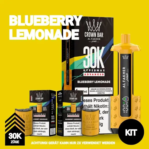 Al Fakher | Hypermax 30K Kit | Blueberry Lemonade
