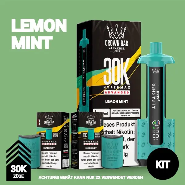 Al Fakher | Hypermax 30K Kit | Lemon Mint