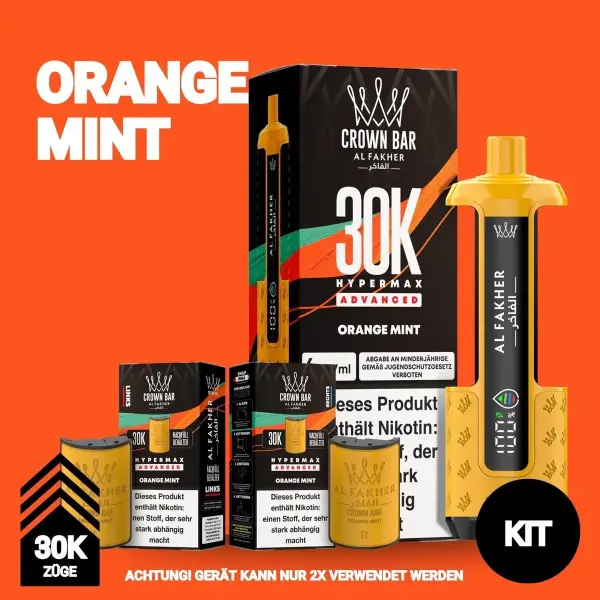 Al Fakher | Hypermax 30K Kit | Orange Mint