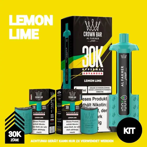 Al Fakher | Hypermax 30K Kit | Lemon Lime