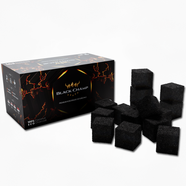 27 mm | Black Champ | Shisha Kohle | 1 kg-FBA