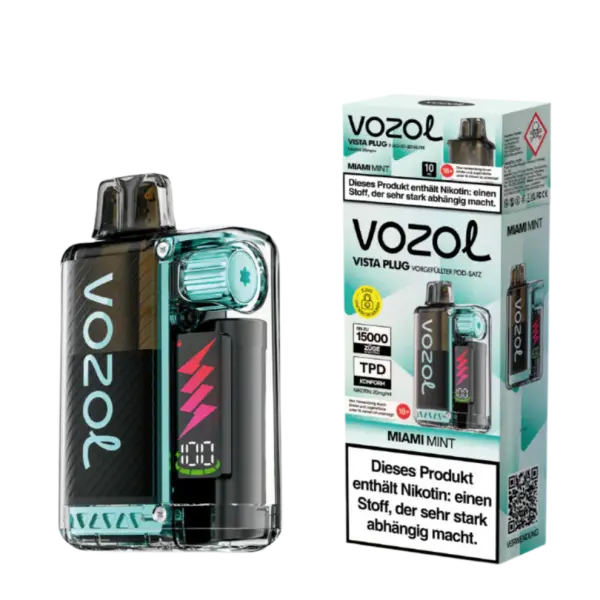 Vozol | Vista Plug 15K (TPD) | MIAMI MINT | 20mg Nikotin